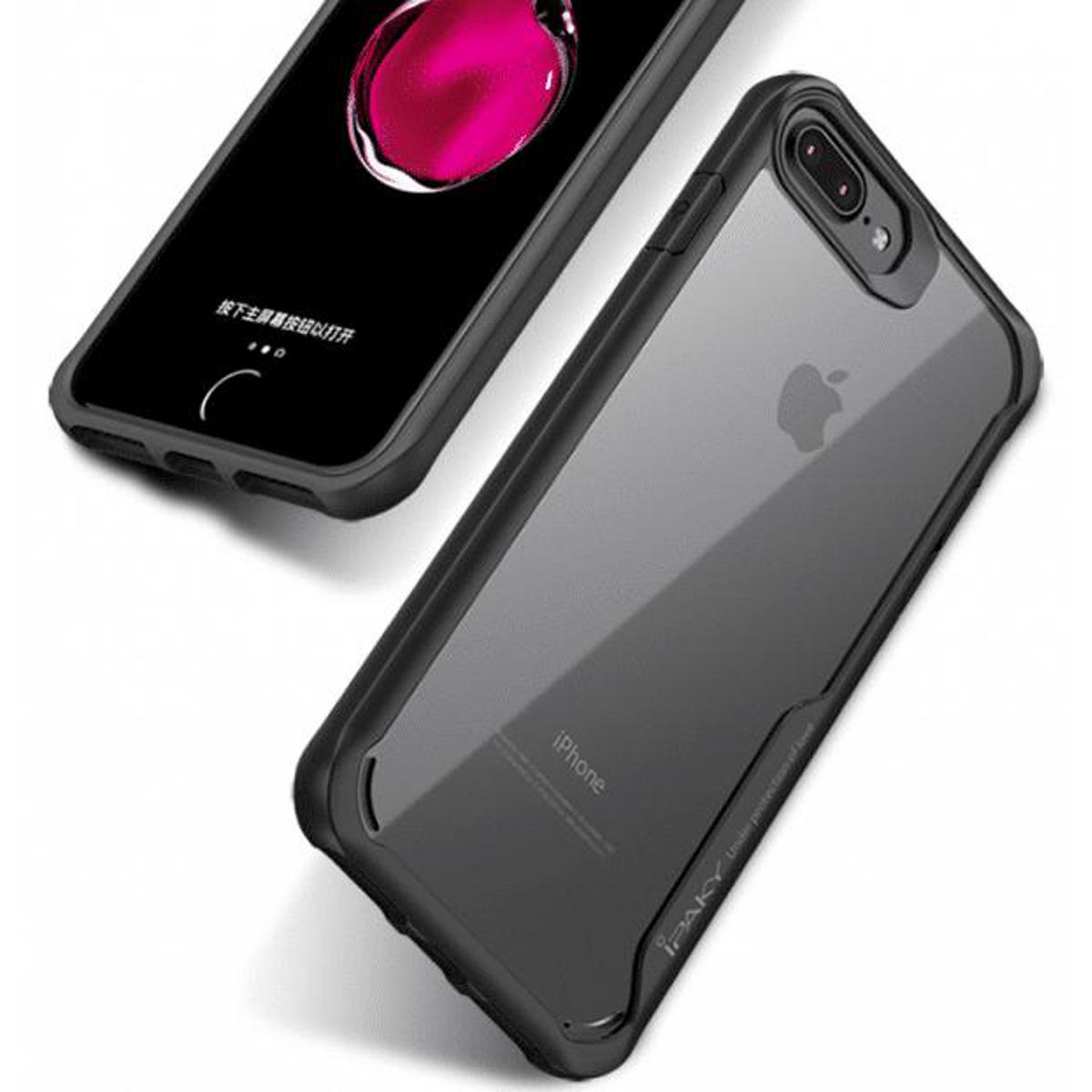 Picture of Ipaky Iphone 7 Plus / Iphone 8 Plus Hybrid Back Case - Black And Transparent Picture of Ipaky Iphone 7 Plus / Iphone 8 Plus Hybrid Back Case - Black And Transparent