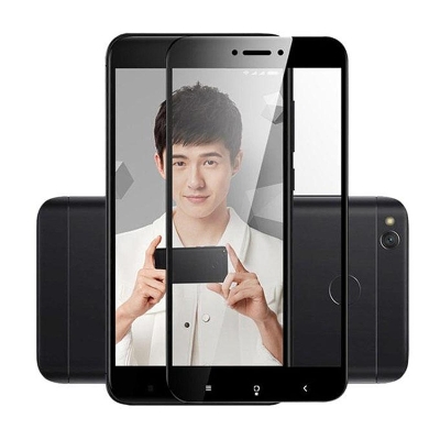 Picture of D Full Tempered Glass Screen Protector For Redmi 4x- Black