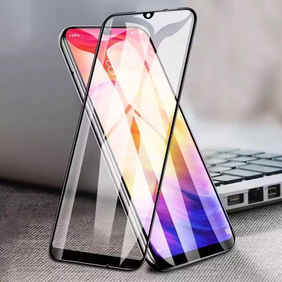 Picture of 6d Glass for Redmi Note 7 & Note 7 pro Screen Protector 9H full black