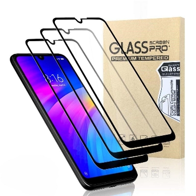 Picture of 3 pcs full 9D Glass For Mi Redmi Note 8 Screen Protector 9H