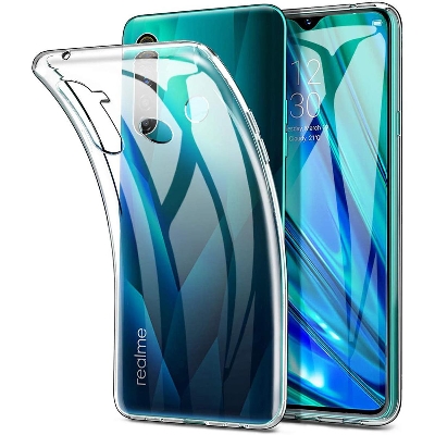 Picture of Realme 5i realme 5 realme 6i প্রিমিয়াম সফট tpu প্রতিরক্ষামূলক কেস (Back Case Cover For Smartphone)