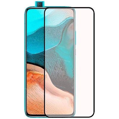 Picture of Full Glass for Xiaomi Poco F2 pro Screen Protector 9H full black