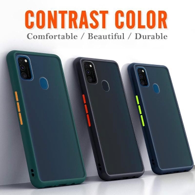 Picture of For Samsung A91 Matt Case Blue Colour Available