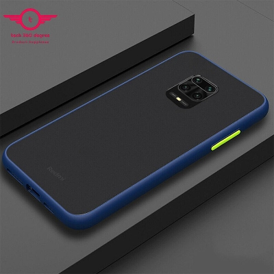 Picture of For Redmi Note 9 Pro Matt Case Blue Black Colour Available