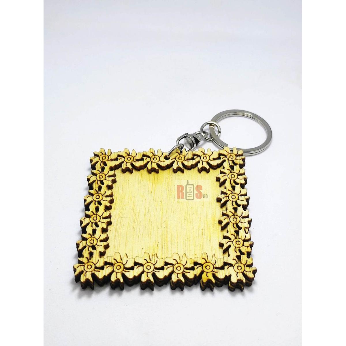 Picture of Mini Photo Frame Wooden Key Ring