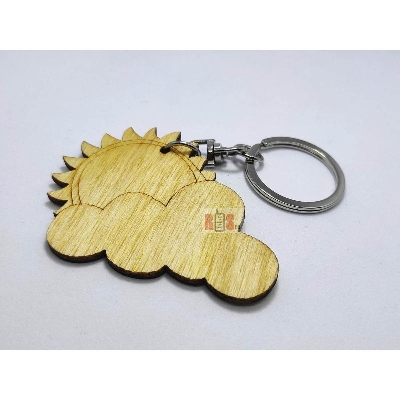 Picture of Cloud Big Wooden Key Ring Picture of Cloud Big Wooden Key Ring