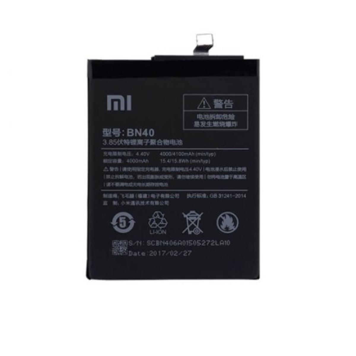 Picture of For Redmi 4 prime & Redmi 4 pro Mobile Battery BN40 For Mi