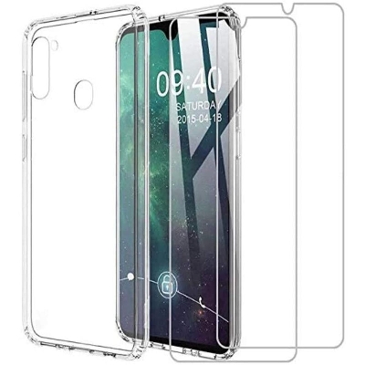 Picture of Back Case For Samsung Galaxy A21 Transparent Cover Tpu Back Case
