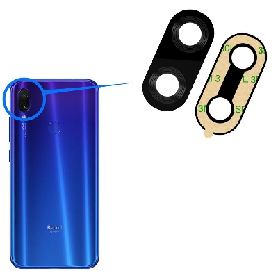 Picture of for Xiaomi Redmi Note 7 & Note 7 Pro Camera Main Glass Replacement Glass Slide, Glass Replacement Replace Objective Lens BACK Camera Rear Camera