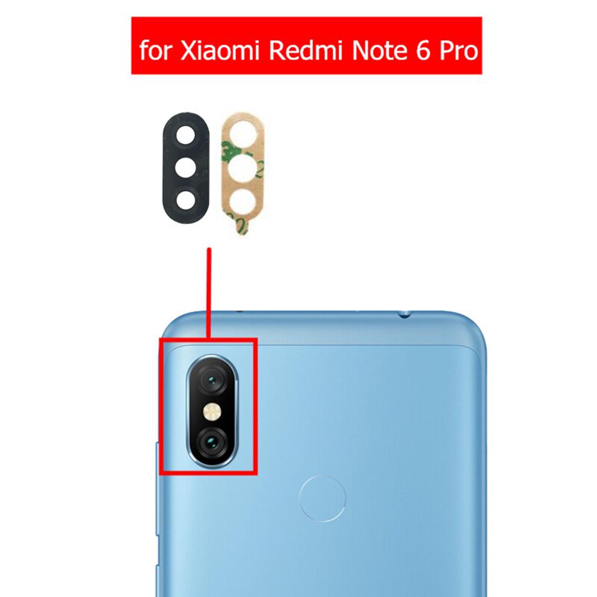 Picture of for Xiaomi Redmi Note 6 Pro Camera Main Glass Replacement Glass Slide, Glass Replacement Replace Objective Lens BACK Camera Rear Camera