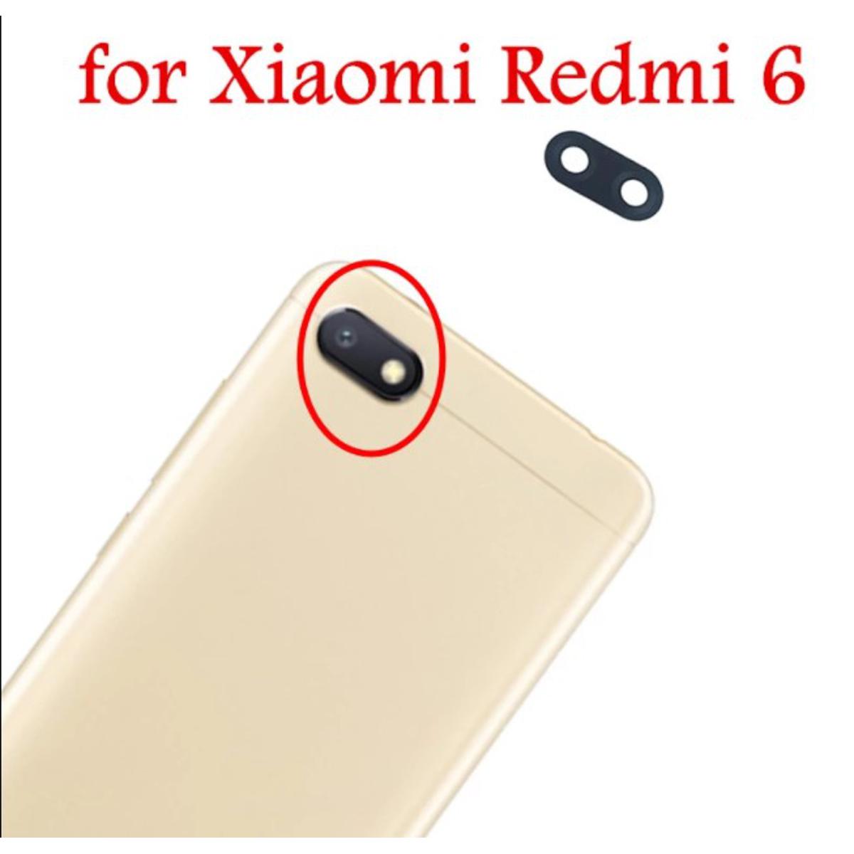 Picture of for Xiaomi Redmi 6 Camera Main Glass Replacement Glass Slide, Glass Replacement Replace Objective Lens BACK Camera Rear Camera