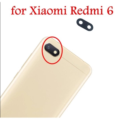 Picture of for Xiaomi Redmi 6 Camera Main Glass Replacement Glass Slide, Glass Replacement Replace Objective Lens BACK Camera Rear Camera