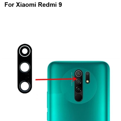 Picture of for Xiaomi Redmi 9 Camera Main Glass Replacement Glass Slide, Glass Replacement Replace Objective Lens BACK Camera Rear Camera