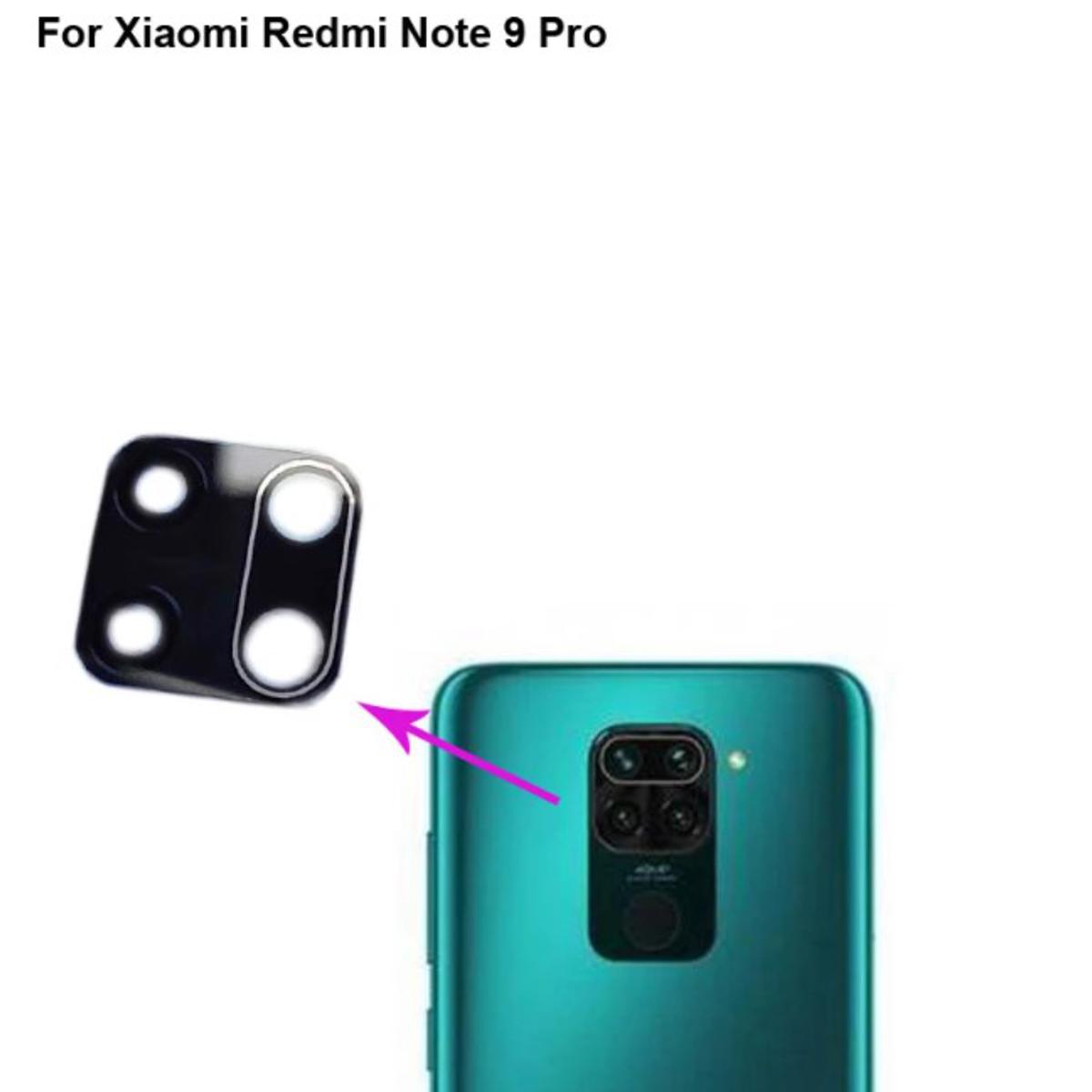 Picture of for Xiaomi Redmi Note 9 Pro Camera Main Glass Replacement Glass Slide, Glass Replacement Replace Objective Lens BACK Camera Rear Camera