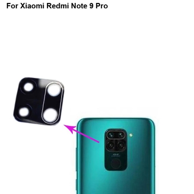 Picture of for Xiaomi Redmi Note 9 Pro Camera Main Glass Replacement Glass Slide, Glass Replacement Replace Objective Lens BACK Camera Rear Camera