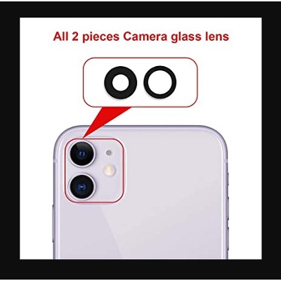 Picture of for iPhone 11 Camera Main Glass Replacement Glass Slide, Glass Replacement Replace Objective Lens BACK Camera Rear Camera