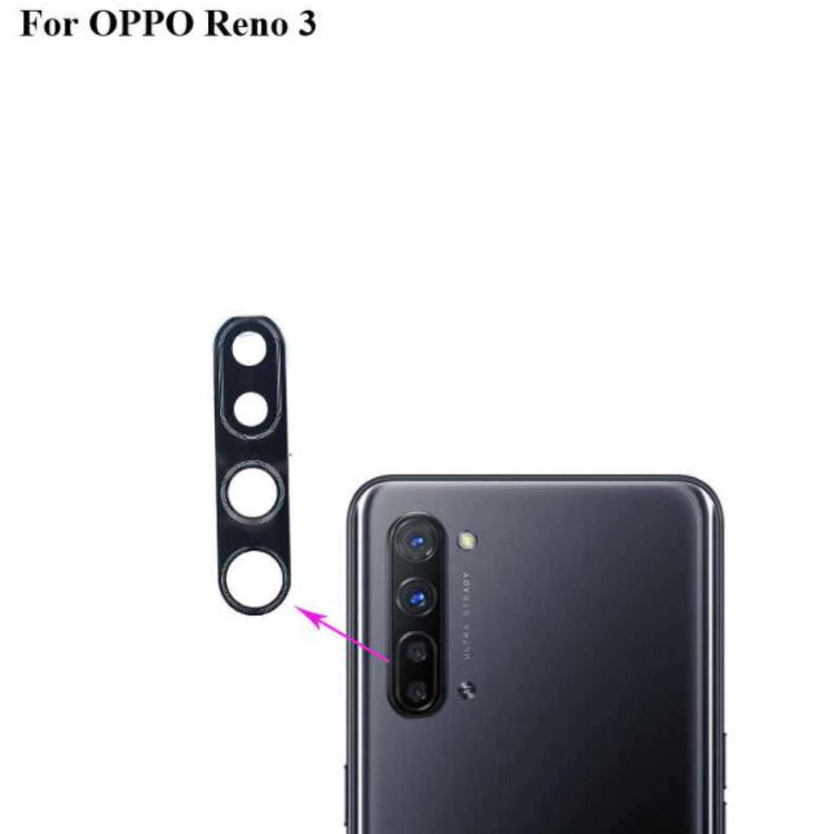 Picture of for OPPO Reno 3 Camera Main Glass Replacement Glass Slide, Glass Replacement Replace Objective Lens BACK Camera Rear Camera