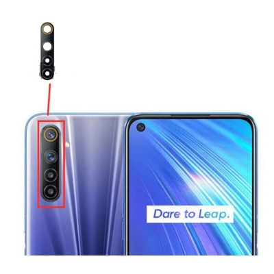 Picture of for Realme 6 Camera Main Glass Replacement Glass Slide, Glass Replacement Replace Objective Lens BACK Camera Rear Camera