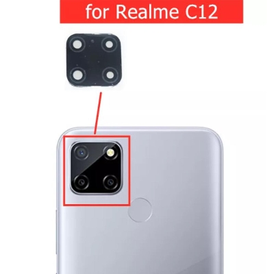 Picture of for Realme C12 Camera Main Glass Replacement Glass Slide, Glass Replacement Replace Objective Lens BACK Camera Rear Camera