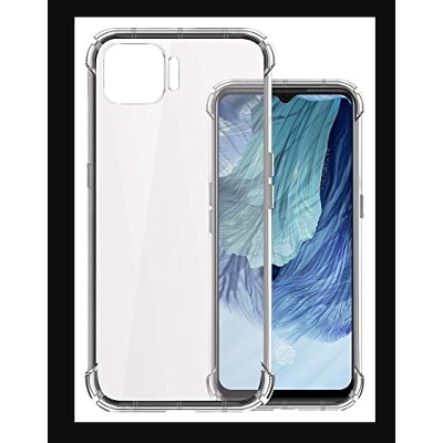 Picture of For Oppo F17 Transparent 6D Crystal silicone Bumper case antiShock corner Clear back cover