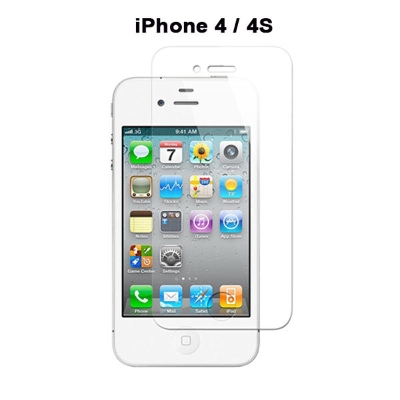 Picture of 2pcs Glass for iiPhone 4 Screen Protector 9H full black