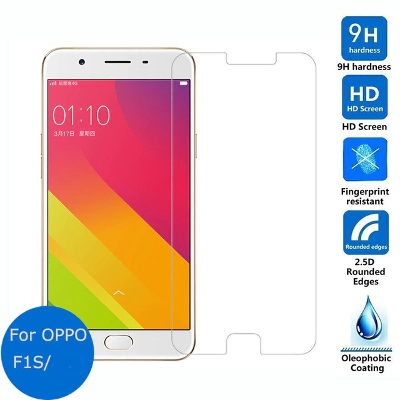 Picture of 2pcs Glass for Oppo F1s Screen Protector 9H full black