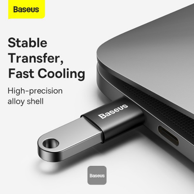 Baseus Ingenuity Series Mini OTG Adaptor Type-C to USB-A 3.1 Black AR Trading Official Storeonline shop bangladeshothoba.com