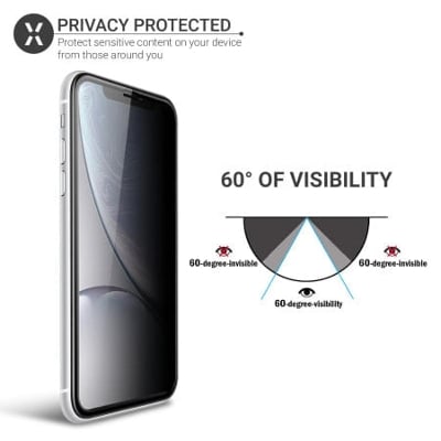 Picture of For Vivo iQ00 u3 Privacy screen protector, no spy no seen