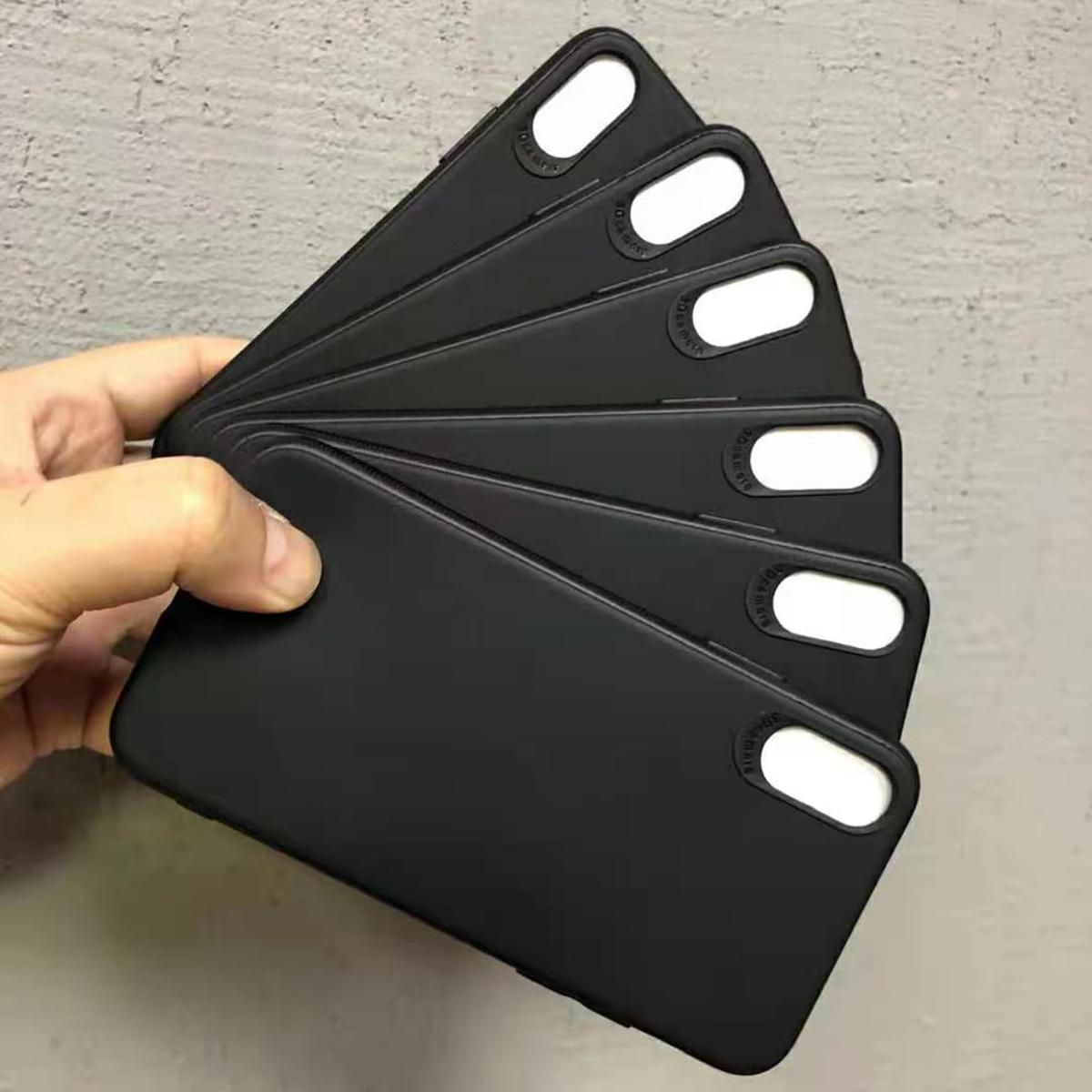 Picture of Black Silicon Case For Iphone Xs Max - Phone - Redmi Note 11 Back Cover (Back Case Cover For Smartphone)