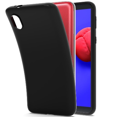 Picture of Black Silicon case FOR Samsung Galaxy M01 core