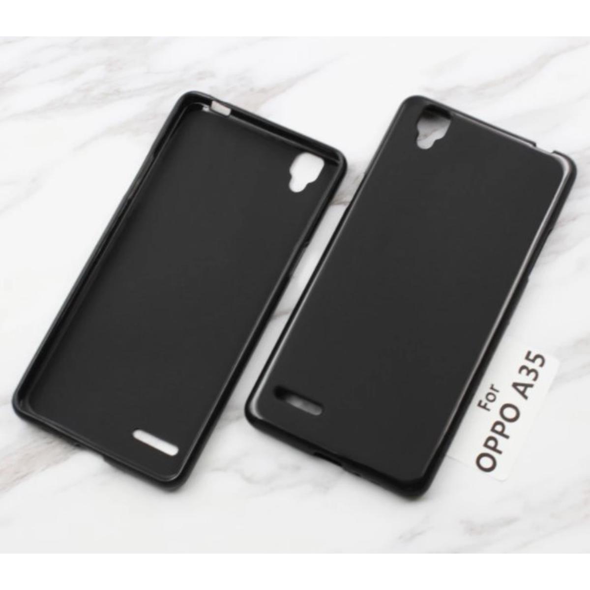 Picture of Black Silicon case FOR Oppo A35/A5