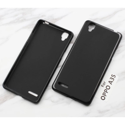 Picture of Black Silicon case FOR Oppo A35/A5