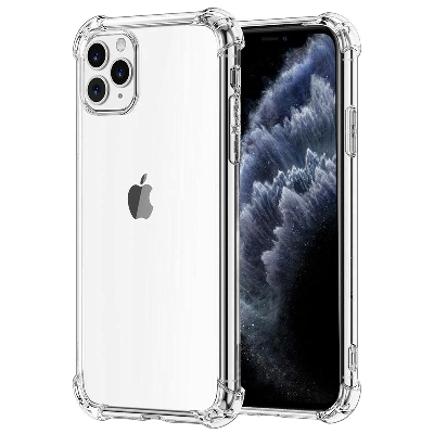 Picture of For iPhone 11 pro max Transparent 6D Crystal silicone Bumper case antiShock corner Clear back cover