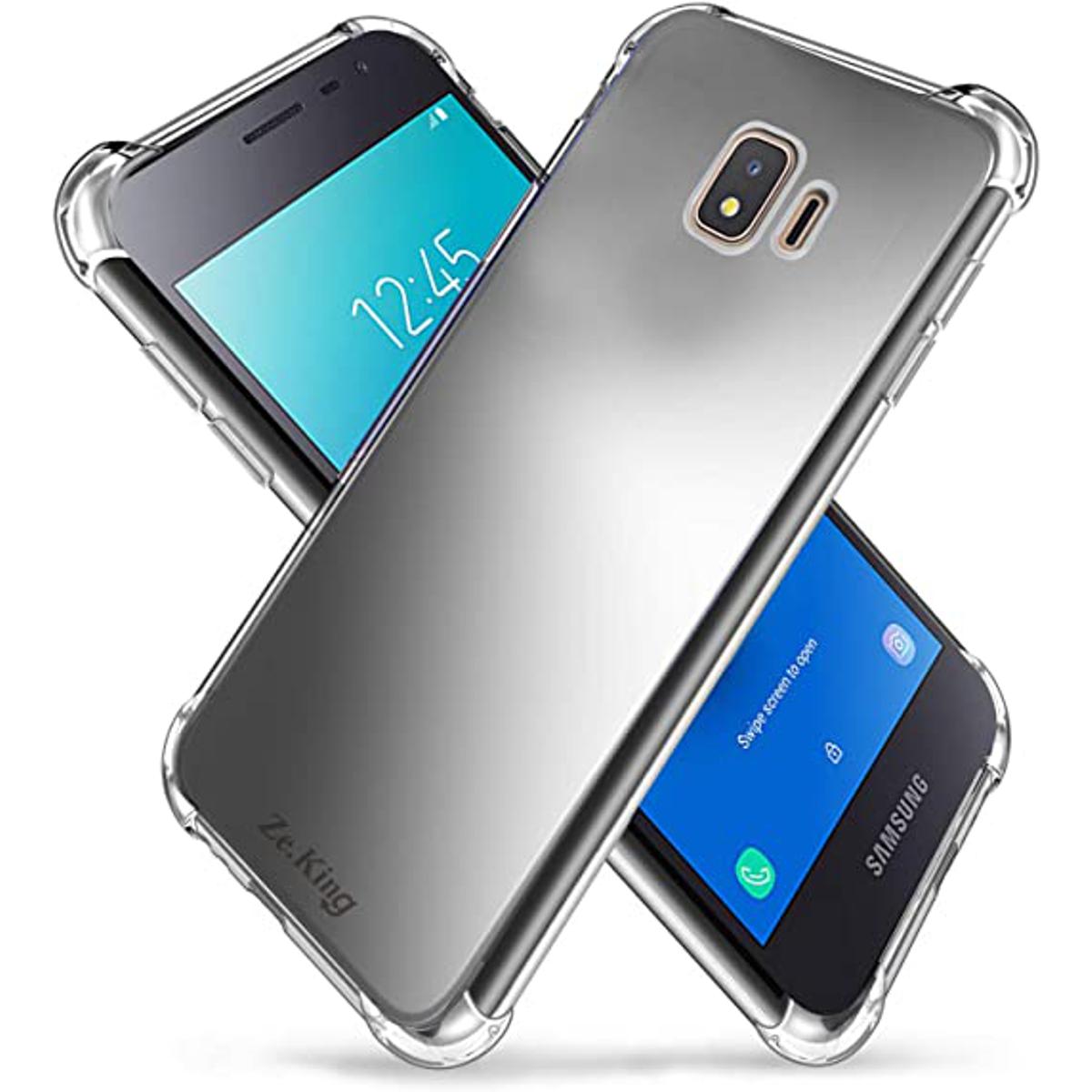 Picture of For Samsung Galaxy J2 Core Transparent 6D Crystal silicone Bumper case antiShock corner Clear back cover