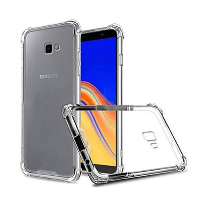 Picture of For Samsung Galaxy J4 Plus Transparent 6D Crystal silicone Bumper case antiShock corner Clear back cover
