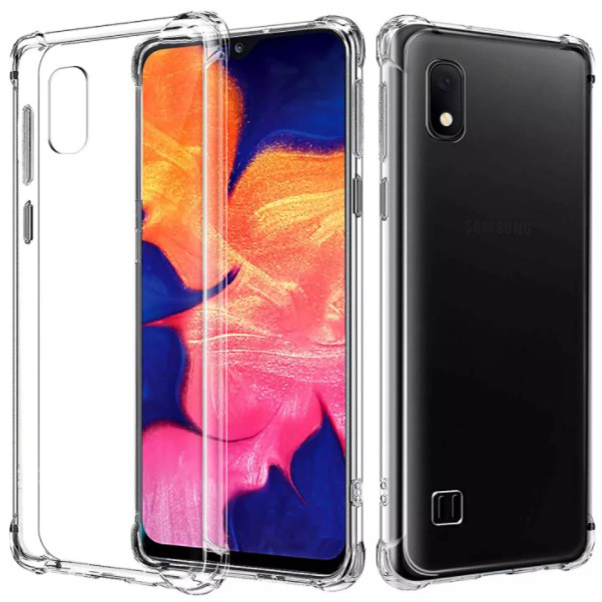 Picture of For Samsung Galaxy A10 Transparent 6D Crystal silicone Bumper case antiShock corner Clear back cover