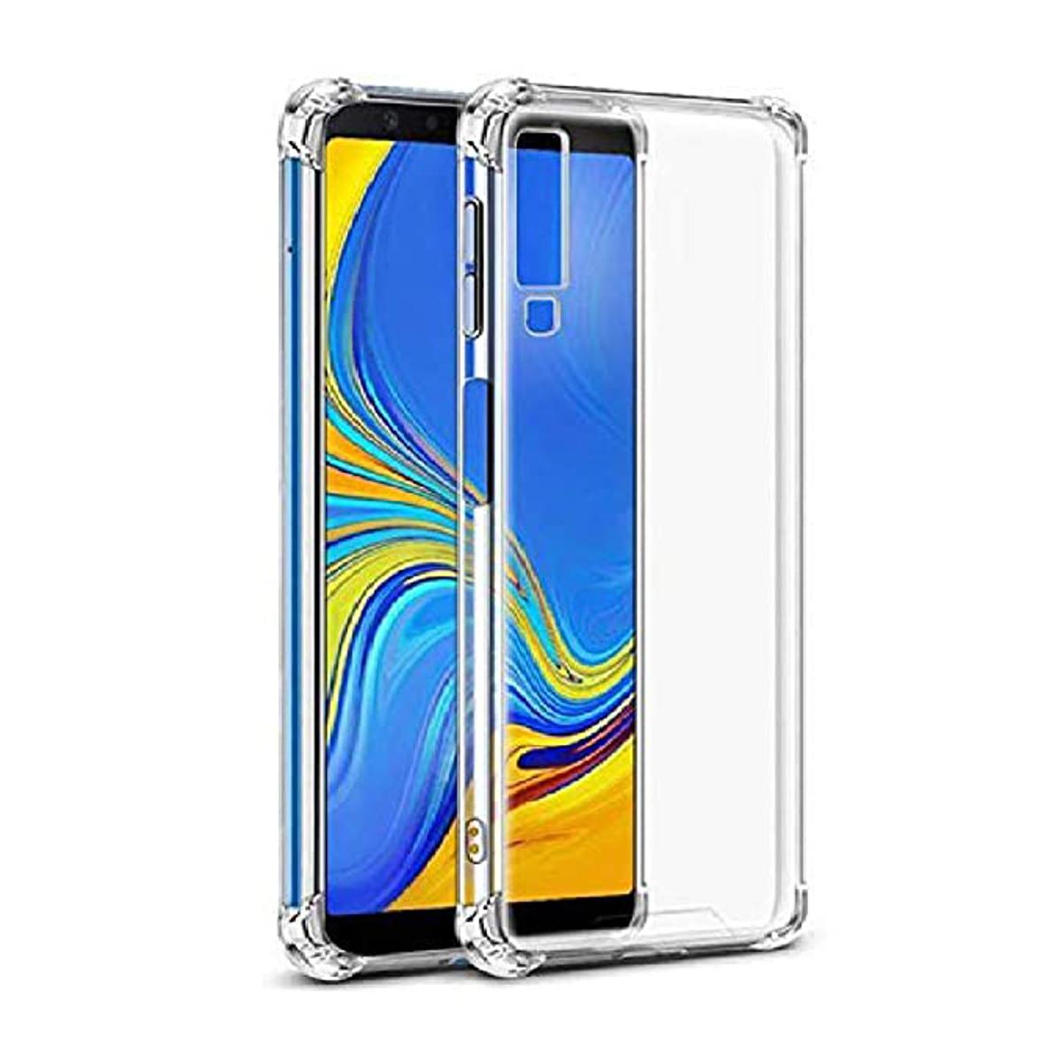 Picture of For Samsung Galaxy A7 2018 Transparent 6D Crystal silicone Bumper case antiShock corner Clear back cover