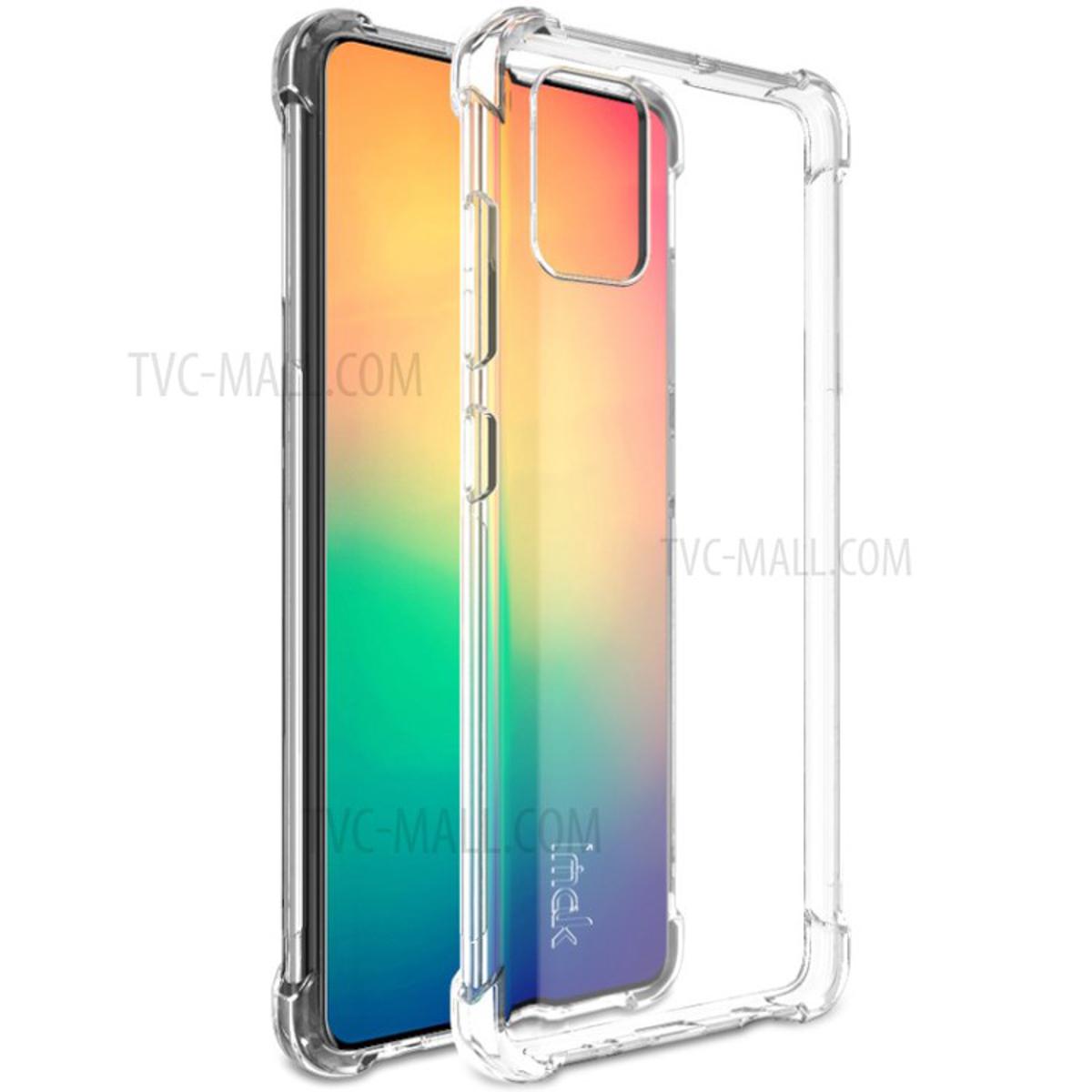 Picture of For Samsung Galaxy A51 Transparent 6D Crystal silicone Bumper case antiShock corner Clear back cover