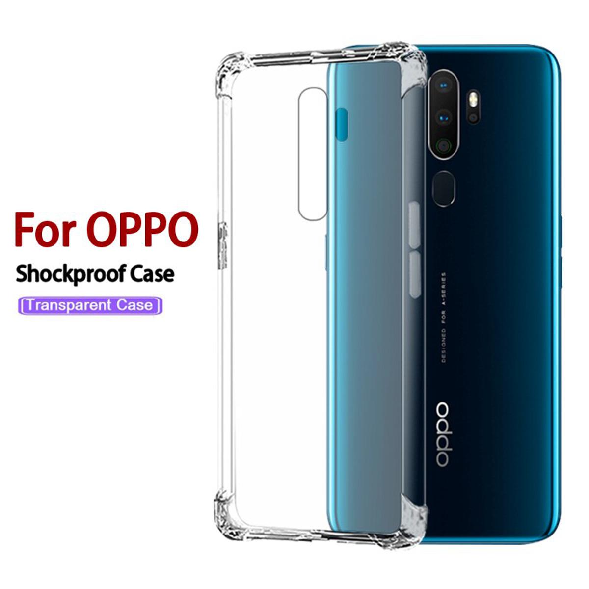 Picture of For Oppo F1s Transparent 6D Crystal silicone Bumper case antiShock corner Clear back cover