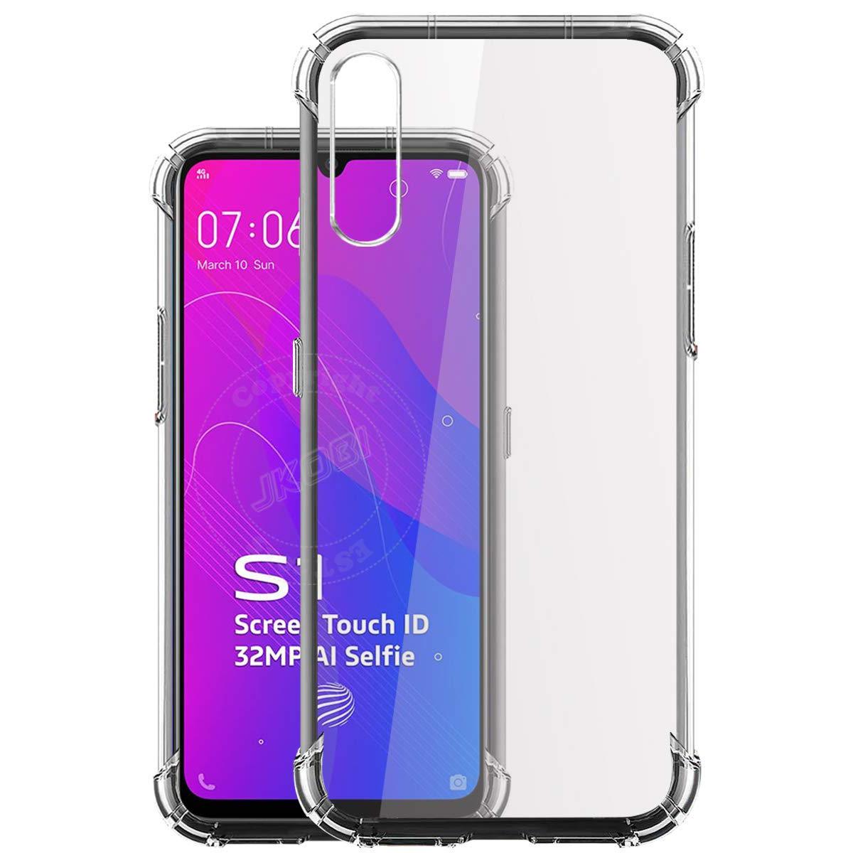 Picture of For Vivo S1 Transparent 6D Crystal silicone Bumper case antiShock corner Clear back cover