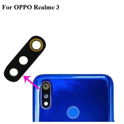 Picture of for Oppo Realme 3 Camera Main Glass Replacement Glass Slide, Glass Replacement Replace Objective Lens BACK Camera Rear Camera