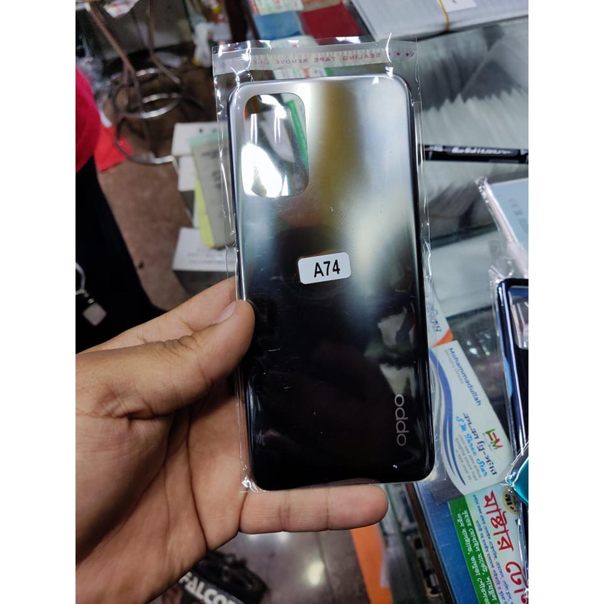 Picture of Backshell for Oppo A74 Replacement Back Battery Cover For Oppo A74 Back Rear Glass Case