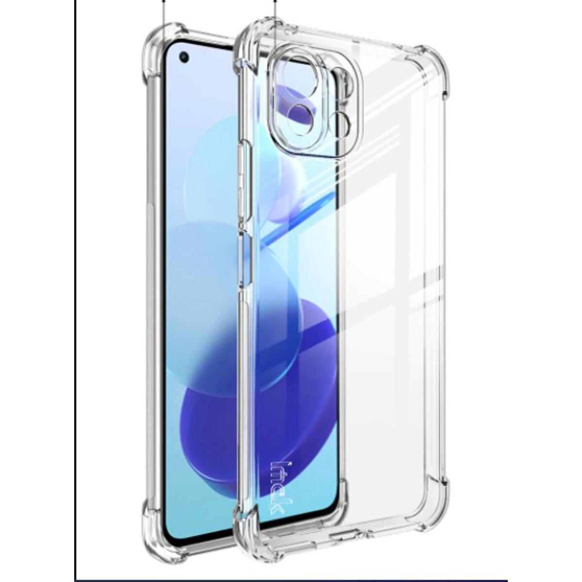 Picture of For Xiaomi Mi 11 Lite Transparent 6D Crystal silicone Bumper case antiShock corner Clear back cover