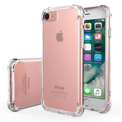 Picture of For iPhone 6 Plus Transparent 6D Crystal silicone Bumper case antiShock corner Clear back cover