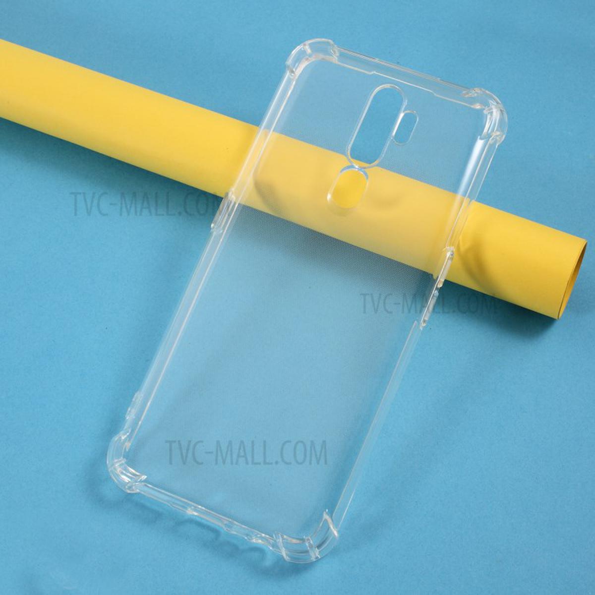 Picture of For Oppo A11 Transparent 6D Crystal silicone Bumper case antiShock corner Clear back cover