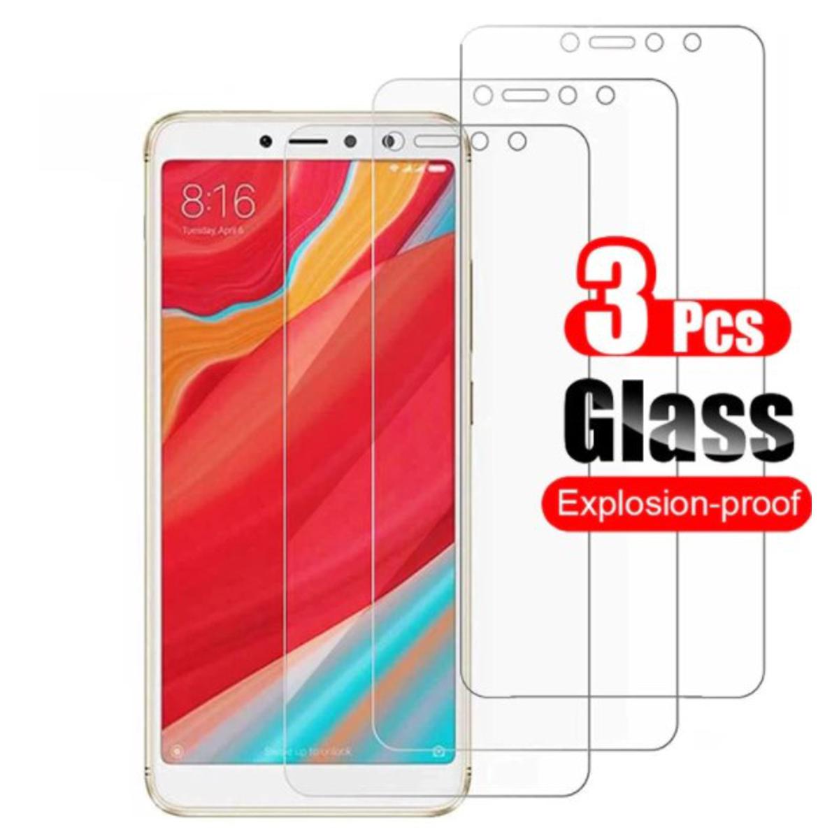 Picture of 3Pcs Glass For Xiaomi Mi S2 Screen Protector Full Water Color Transparent Tempered Glass