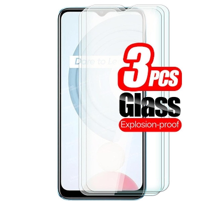 Picture of 3Pcs Glass For Oppo Realme C21 Screen Protector Full Water Color Transparent Tempered Glass