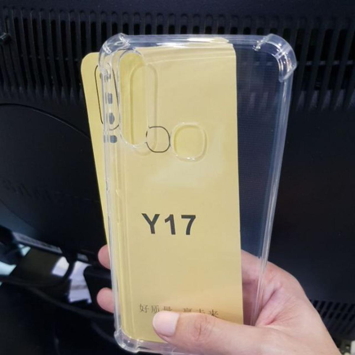 Picture of For Vivo Y17 Transparent 6D Crystal silicone Bumper case antiShock corner Clear back cover