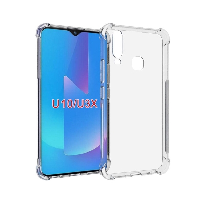 Picture of For Vivo U3x Transparent 6D Crystal silicone Bumper case antiShock corner Clear back cover