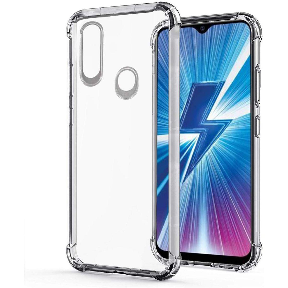 Picture of For Vivo U10 Transparent 6D Crystal silicone Bumper case antiShock corner Clear back cover